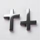 Synthetischer Hämatit Anhänger "Kreuz" 35x23x4 mm., 1St. PK0043
