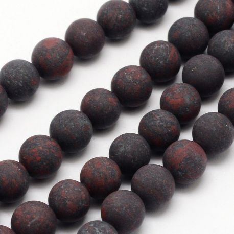 Natürliche Jaspio Perlen 8 mm, 1 Strang AK1161