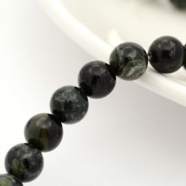 Dabīgas Riolito Jaspio krelles 6 mm., 1 dzīsla