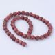 Natural Sesame Jaspio beads 8 mm., 1 strand AK1168