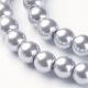 Glass beads pearls 8 mm., 1 strand KK0221