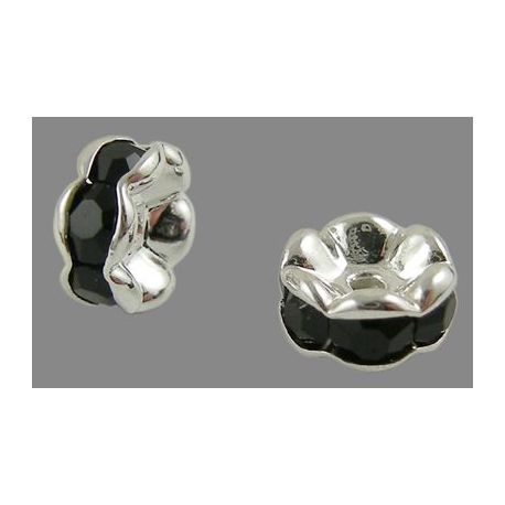 Starplikas ar rhinestones 6 mm., 10 gab. II0343