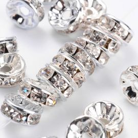 Starplikas ar rhinestones 8 mm., 6 gab. II0348