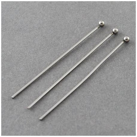 Nerūsējošā tērauda 304 tapas 40x0,7 mm., ~ 50 gab. MD1739