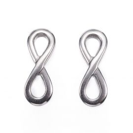 Stainless steel 304 connectors "Infinity" 17x6x2 mm., 1 pcs.