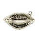 Pendant "Lips" 24x13x3 mm., 2 pcs. MD1735