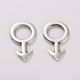 Pendant male sign 23x13 mm., 3 pcs. MD1605
