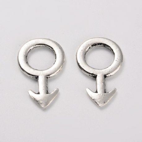 Pakabukas vyriškas ženklas 23x13 mm., 3 vnt. MD1605