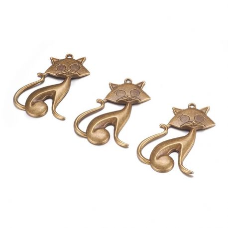 Pakabukas "Katinas" 48x31 mm., 1 vnt. MD1749