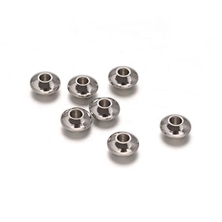 Stainless steel 304 spacer 6x3 mm., 10 pcs. II0376