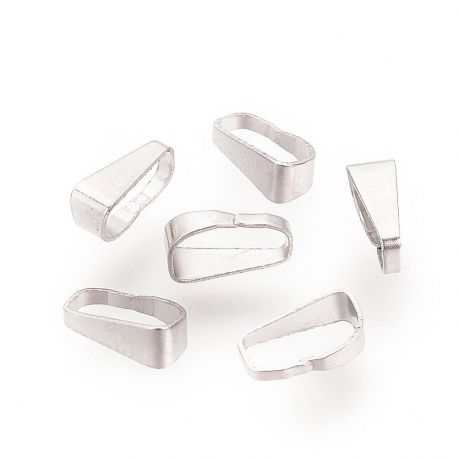 Edelstahl 304 Anhängerhalter 7x2,5x3,5 mm, 6 Stck. MD1810