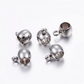 Nerūsējošā tērauda 304 kulonu turētājs 9x6x5 mm., 4 gab. MD1811