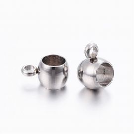 Nerūsējošā tērauda 304 kulonu turētājs 9x6x5 mm., 4 gab.