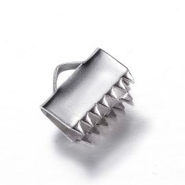 Nerūdijančio plieno 304 juostelių užspaudėjas 11x10x6 mm., 6 vnt.
