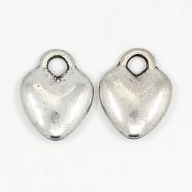 Pendant "Heart" 10x8 mm., 5 pcs.