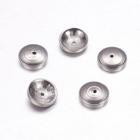 Nerūsējošā tērauda 304 vāciņš 7x2 mm., 6 gab. MD1823