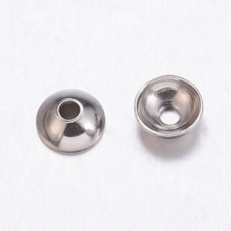 Stainless steel 304 cap 6 mm., 10 pcs. MD1830