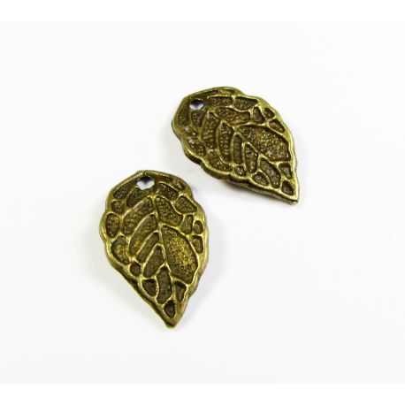 Anhänger "Blatt" 16x10 mm, 10 Stk. MD0155