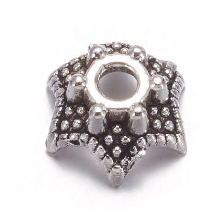 Pērlīšu cepures 7x3 mm., 10 gab. MD1843