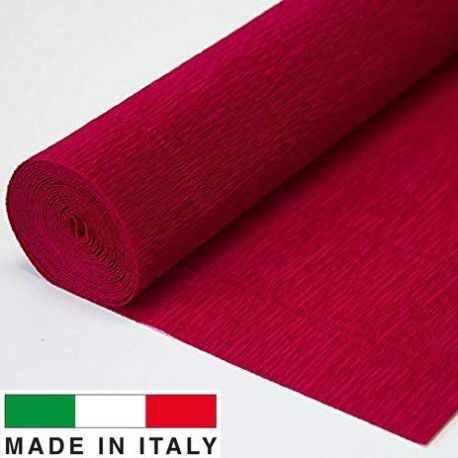 586 Cartotecnica Rossi crepe paper 2.50 x 0.50 m. 586