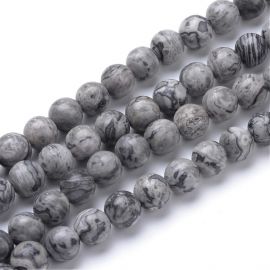 Natural Jaspio beads 10-11 mm., 1 strand 