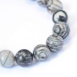 Dabiskās Jaspio krelles 12 mm., 1 dzīsla