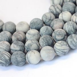 Looduslikud Jaspio helmed 10 mm., 1 haru