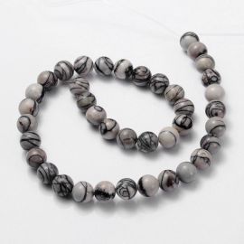 Looduslikud Jaspio helmed 10 mm., 1 haru