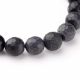 Black stone beads 10 mm., 1 strand AK1180