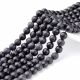 Black stone beads 10 mm., 1 strand AK1180