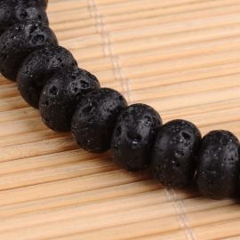 Looduslikud laavahelmed 10x6 mm., 6 tk.
