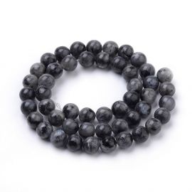 Natūralūs Norvegiško labradorito karoliukai 12 mm., 1 gija