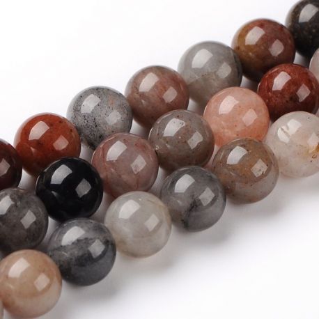 Natural quartz beads 10 mm., 1 strand AK1235