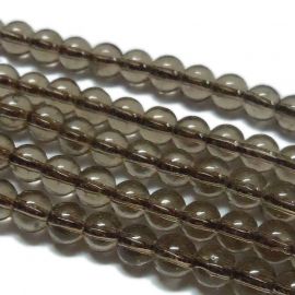 Nachahmung von Rauchquarz 8 mm., Strang1