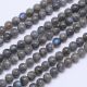 Natural labradorite beads 7.5-8 mm., 1 strand AK1229