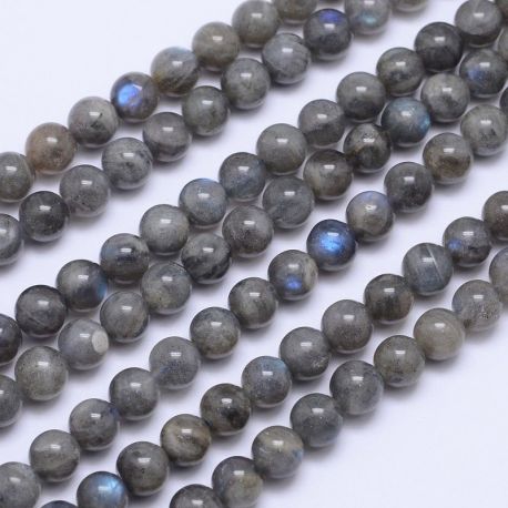 Dabiskas labradorīta krelles 7,5-8 mm., 1 dzīsla AK1229