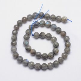 Looduslikud labradoriidist helmed 7,5–8 mm., 1 haru