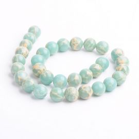 Larimar krelles imitācija 12 mm., 1 dzīsla AK1217