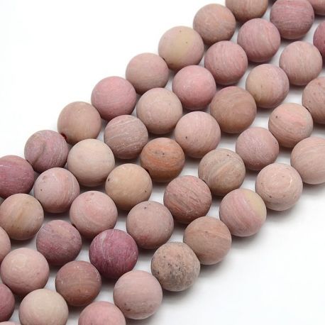 Rhodocrosite beads 10 mm., 1 strand AK1212