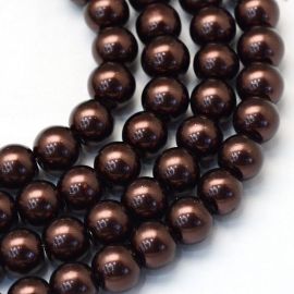 Glass beads pearls 6 mm, 1 strand KK0240