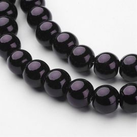 Glass beads pearls 10 mm, 1 strand