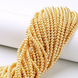 Glass beads pearls 4 mm, 1 strand KK0242