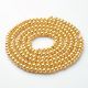 Glass beads pearls 4 mm, 1 strand KK0242