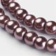 Glass beads pearls 4 mm, 1 strand KK0243