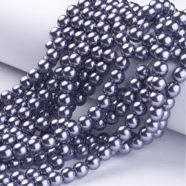 Glass beads pearls 8 mm, 1 strand KK0244