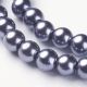 Glass beads pearls 8 mm, 1 strand KK0244