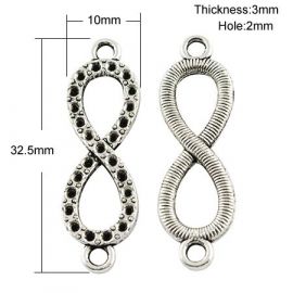 Distributed "Infinity" size 32x10x3 mm., 2 pcs.