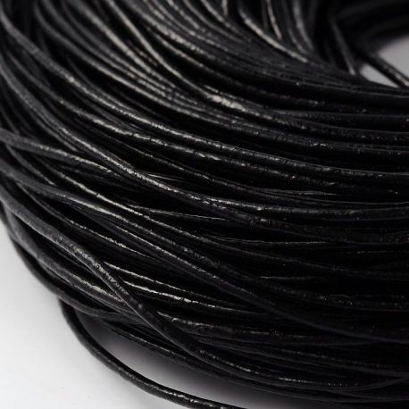 Natural leather cord 1.50 mm, 1 m. VV0615