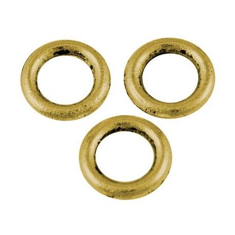 Decorative closed jump rings 8 mm., set of 4 MD1867
