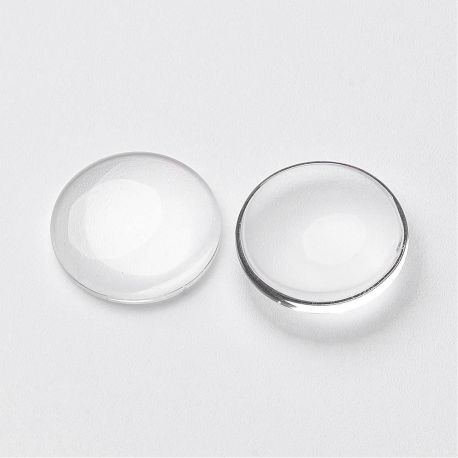Glass cabochon 15-16 mm., 1 pcs. KB0252